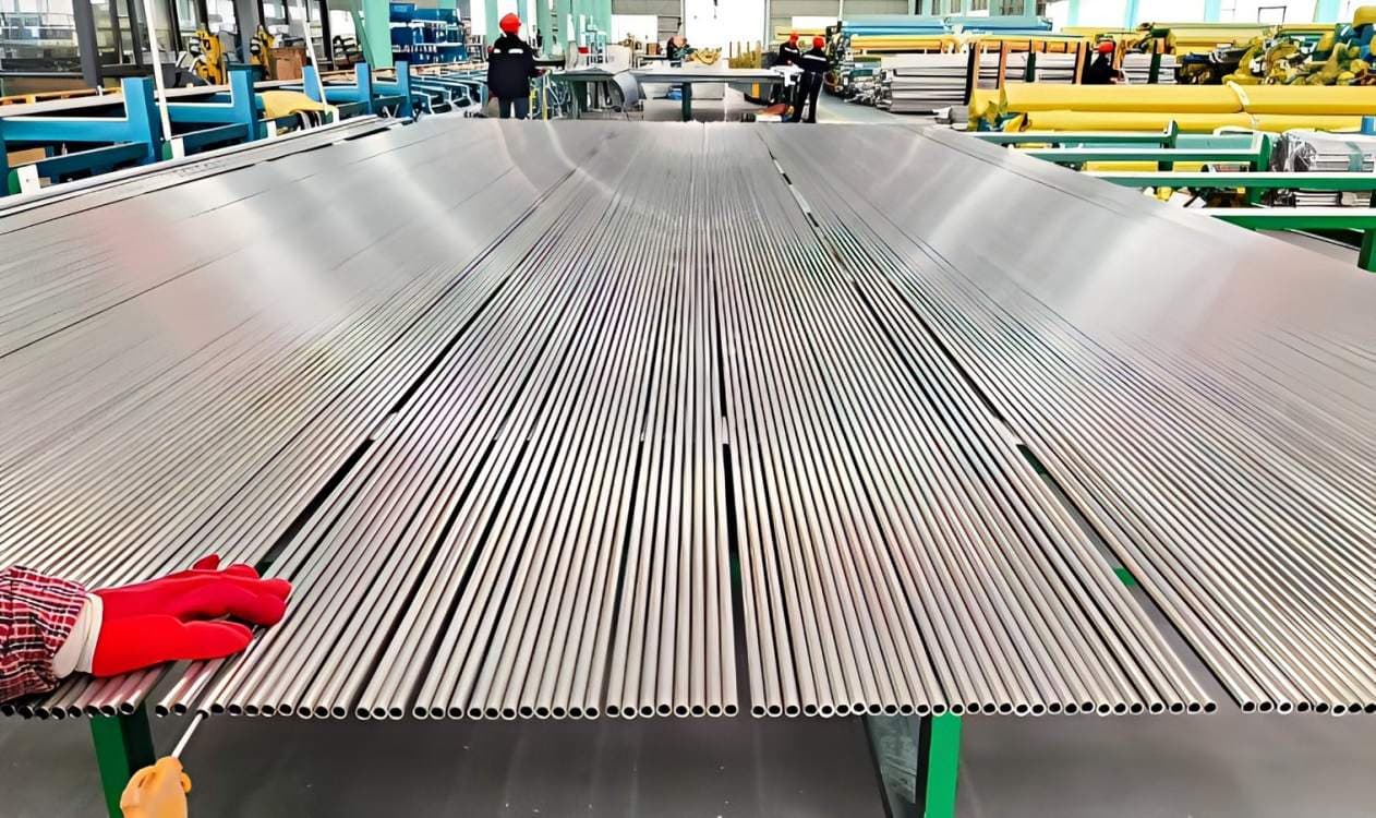 Tubes sans soudure en 316Ti expédiés en Russie.