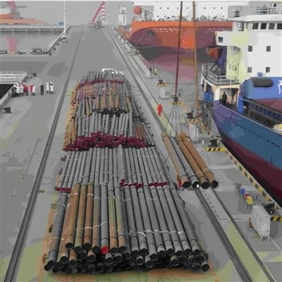 GANGYOU - GROUPE - SIGNE - UN - CONTRAT - DE - 3 000 - TONNES - D'ACIER - POUR - L'USINE - INDIENNE - ET - LE - PREMIER - LOT - DE - TUYAUX - SANS - SOUDURE - EST - EXPÉDIÉ - PAR - MER