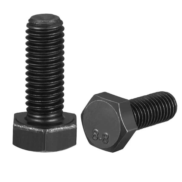 Boulon hexagonal en acier doux