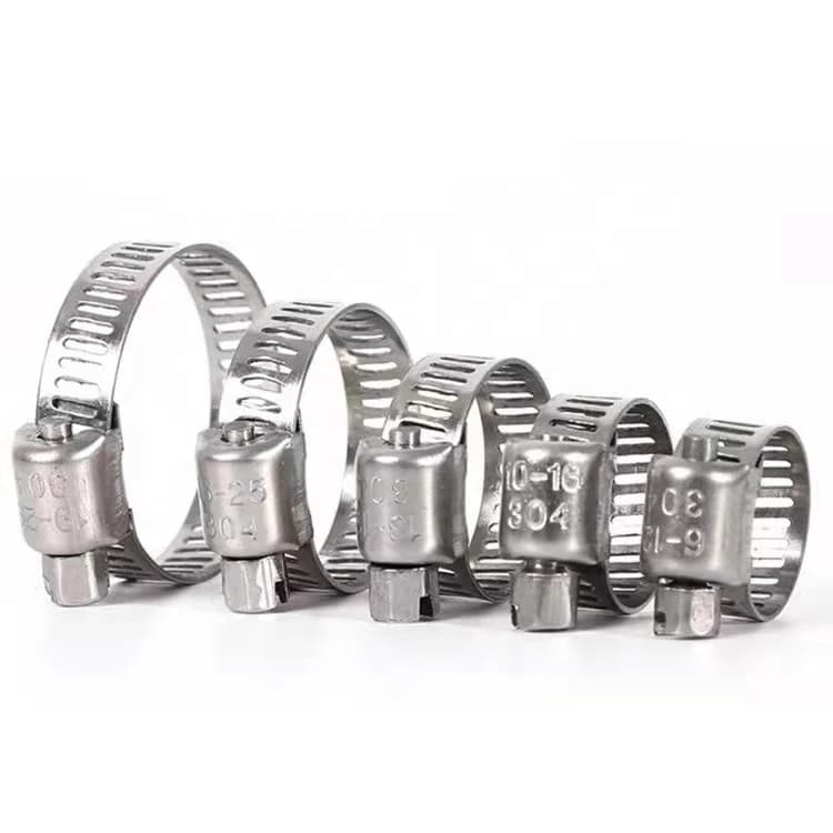 Colliers de serrage en acier inoxydable sur mesure